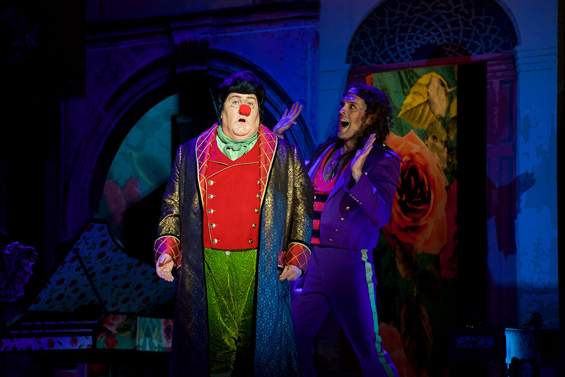 Kevin Glavin and John Moore in The Barber of Seville