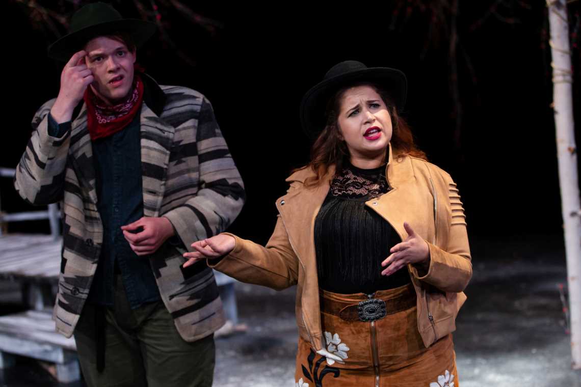 Chad Sommerville and Pilar O’Connell in As You Like It