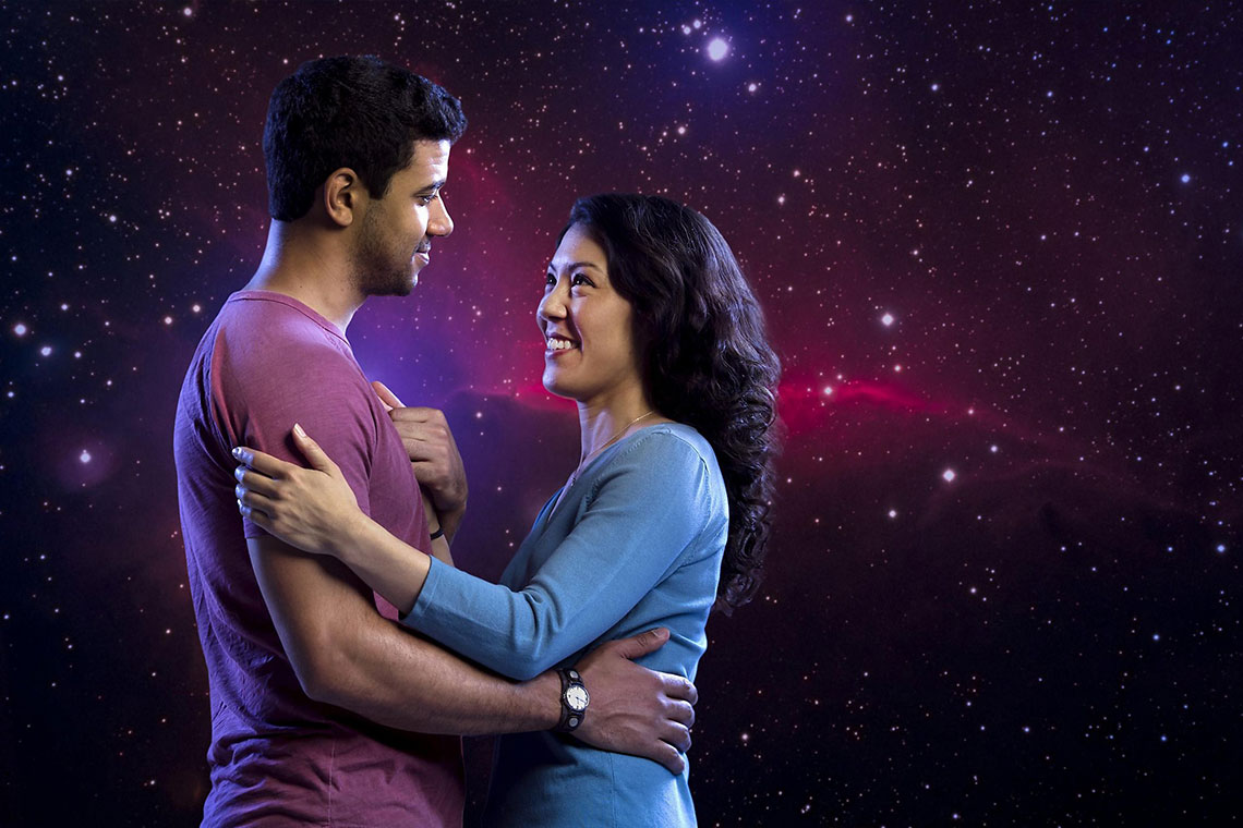 Robert Gilbert and Carie Kawa in Constellations