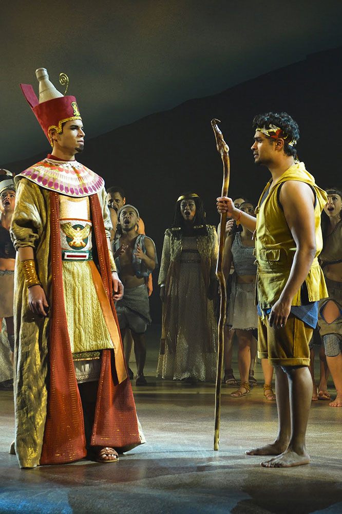 Jason Gotay and Diluckshan Jeyaratnam in The Prince of Egypt