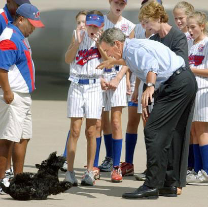 George W. Bush and Barney