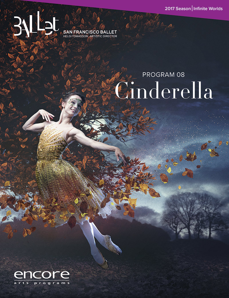 cover art for cinderella at san francisco ballet 2017.