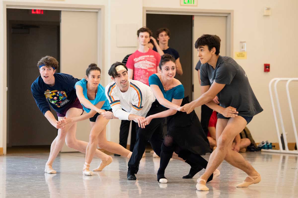 San Francisco Ballet rehearsing Morris' Sandpaper Ballet