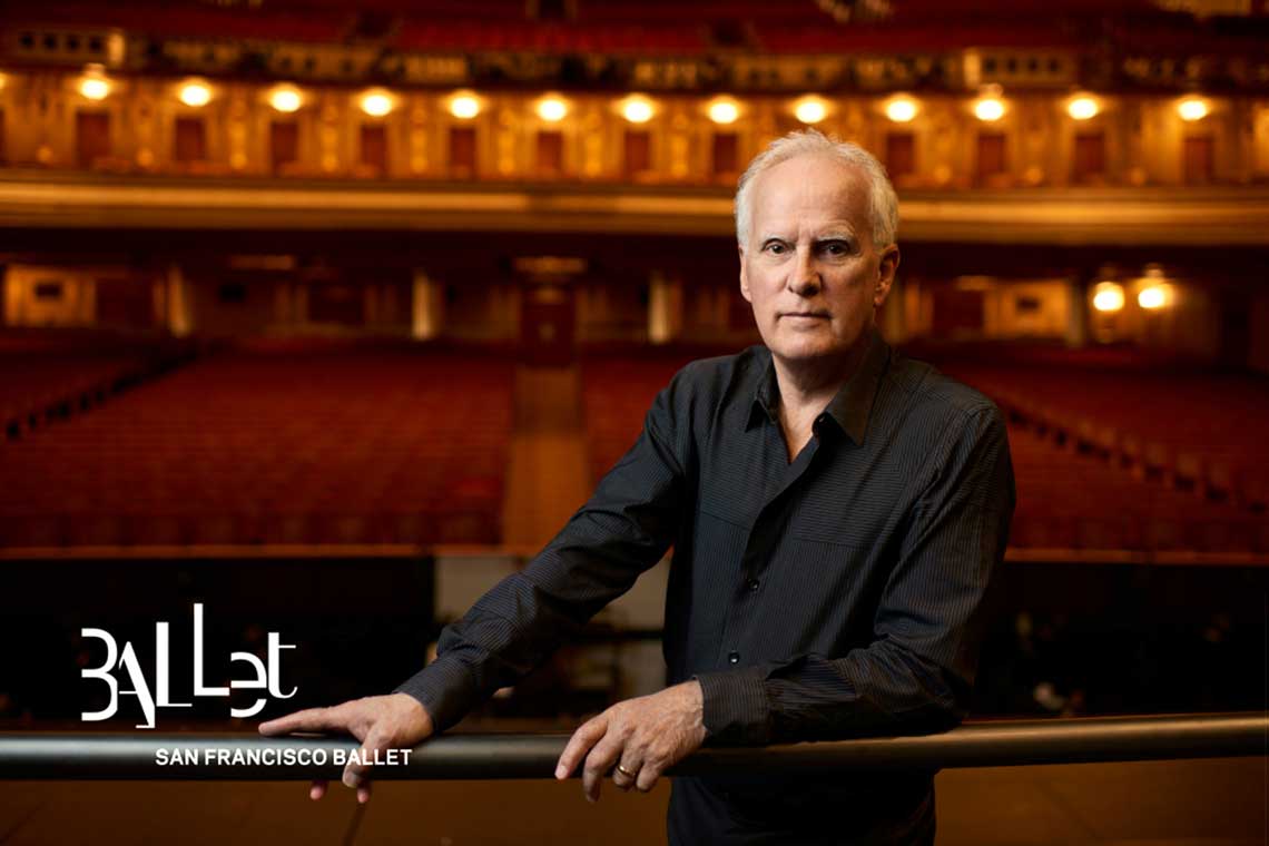 Artistic Director and Principal Choreographer Helgi Tomasson stands in War Memorial Opera House