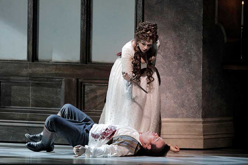 Production image of Tosca at San Francisco Opera.
