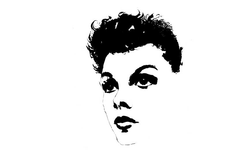 artwork of Judy Garland